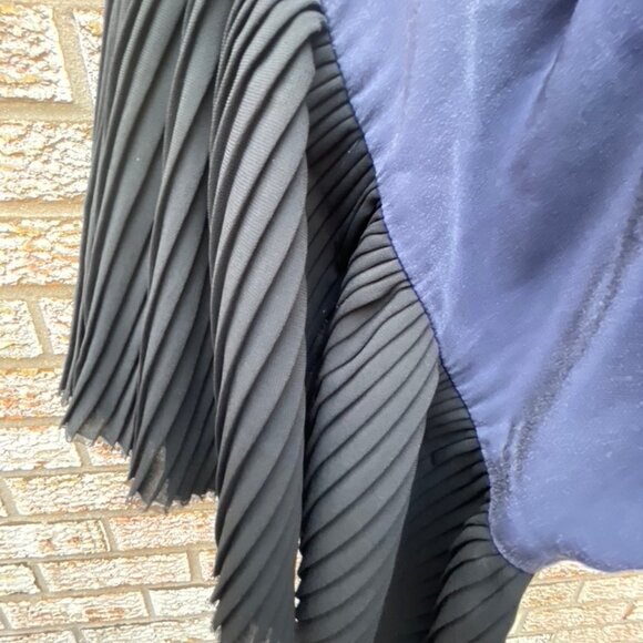 Indigo Silk Dress - Picture 6 of 16